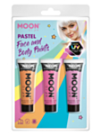 Ansiktsmålning UV Pastell Prinsessa Makeupset