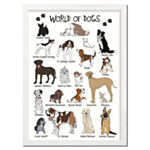 World Of Dogs A4 Affisch