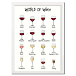 World Of Wine A4 Affisch