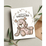 Barnedåb Inbjudningskort Ljusrosa