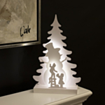 3D LED Julsiluett Snögubbe