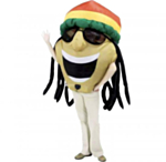 Uppblåsbar Rasta Maskeraddräkt