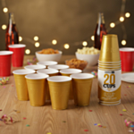 Beer Pong Muggar Guld