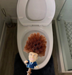 Emmanuel Macron Toalettborste