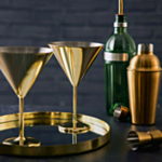 Martiniglas Guld Rostfritt Stål