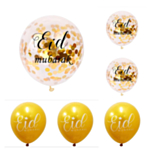 Eid Mubarak Konfettiballonger Guld