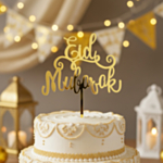 Eid Mubarak Tårttopper Guld