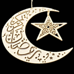 Eid Mubarak Halvmåne & Stärna Hänge