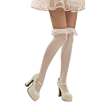 Stockings m. spetskant