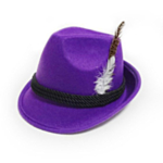Tyrolerhatt Lila Deluxe