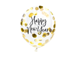 Happy New year Konfettiballonger Guld
