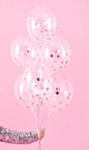Silver Konfetti Ballonger
