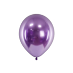 Metallic Latexballonger Lila