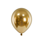 Metallic Mellanstora Latexballonger Guld