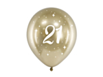 21 År Ballonger Guld
