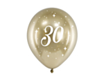 30 År Ballonger Guld