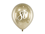 80 År Ballonger Guld