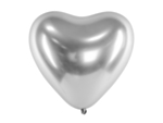 Hjärta Ballonger Metallic Silver