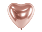 Hjärta Ballonger Metallic Roséguld
