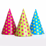 Prickiga Partyhattar Multifärgade