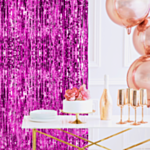 Glitterdraperi Lila