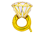 Folieballong Diamantring