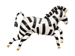 Zebra Folieballong