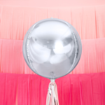 Klotrund Folieballong Silver