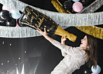 Happy New Year Flaska Folieballong