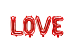 Love Folieballonger Röda