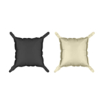Fyrkantiga Folieballonger Svart/Beige