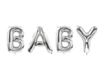 Baby Folieballonger Silver