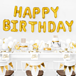 Happy Birthday Folieballonger Guld