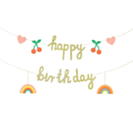 Happy Birthday Regnbåge Girlang