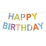 Happy Birthday Bokstavsgirlang Multi