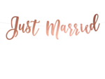 Just Married Girlang Roséguld