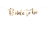 Bride To Be Girlang Guld