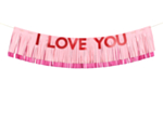 I Love You Girlang Ljusrosa