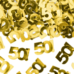50 År Konfetti Guld
