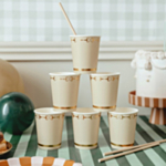Häst pappersmuggar beige