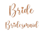 Bride & Bridesmaid Glasmarkörer