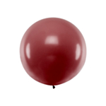 Stor Rund Ballong Pastell Burgundy