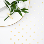 Prickig Organza Bordslöpare Guld
