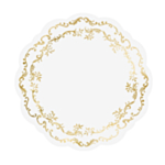 Ornament Bordstabletter Guld/Vit