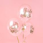 Bride To Be Ballonger Guld/Transparent