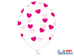 Rosa Hjärtan Ballonger Transparenta