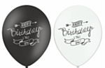 Svarta & Vita Födelsedagsballonger