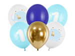 Ballongmix 1-årsdagen Ljusblå