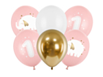 Ballongmix 1-årsdagen Ljusrosa