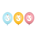 3 År Födelsedag Latexballonger